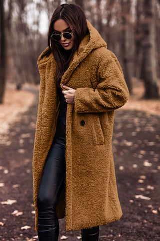 Kendra | Women's Oversized Hooded Teddy Coat