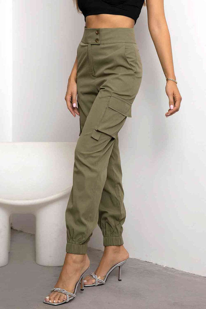 Natasha | Women’s High Waisted Cargo Jogger Pants