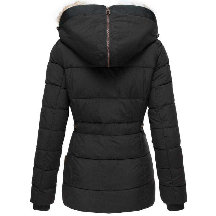 Shaira | Women's Faux Fur Hood Puffer Jacket with Hood