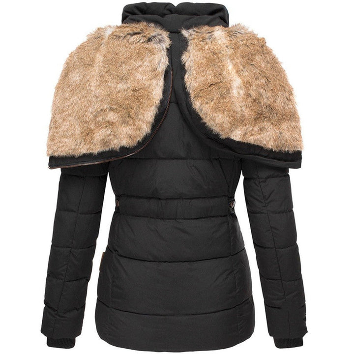 Shaira | Women's Faux Fur Hood Puffer Jacket with Hood