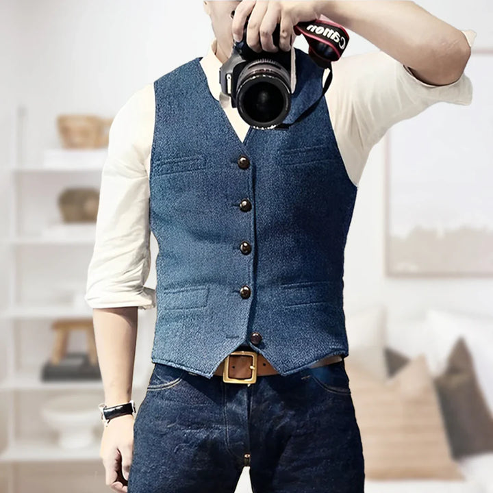Daryl | Men’s Vintage Button-Up Vest