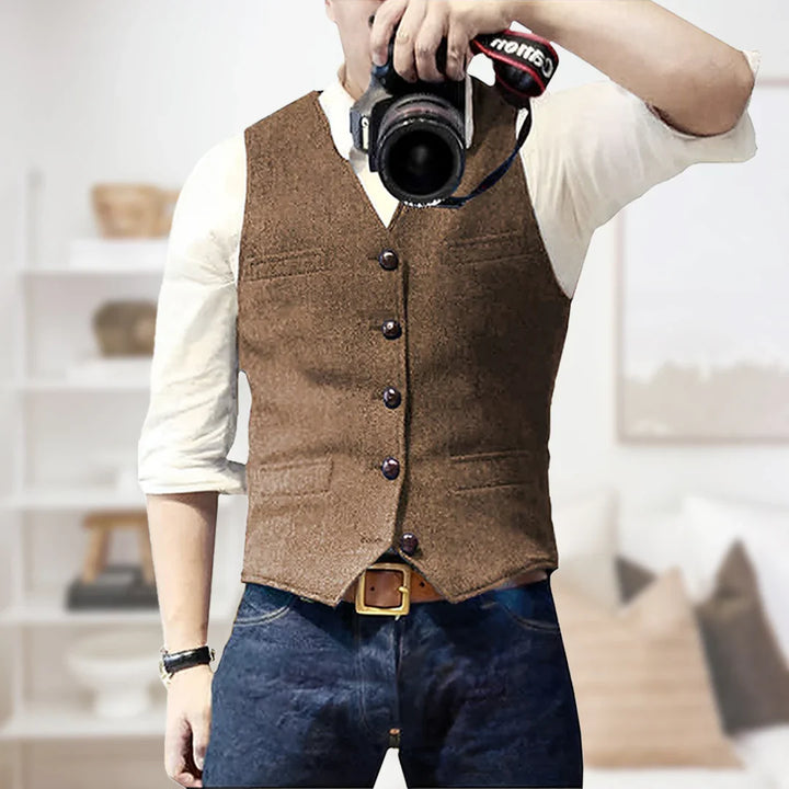 Daryl | Men’s Vintage Button-Up Vest