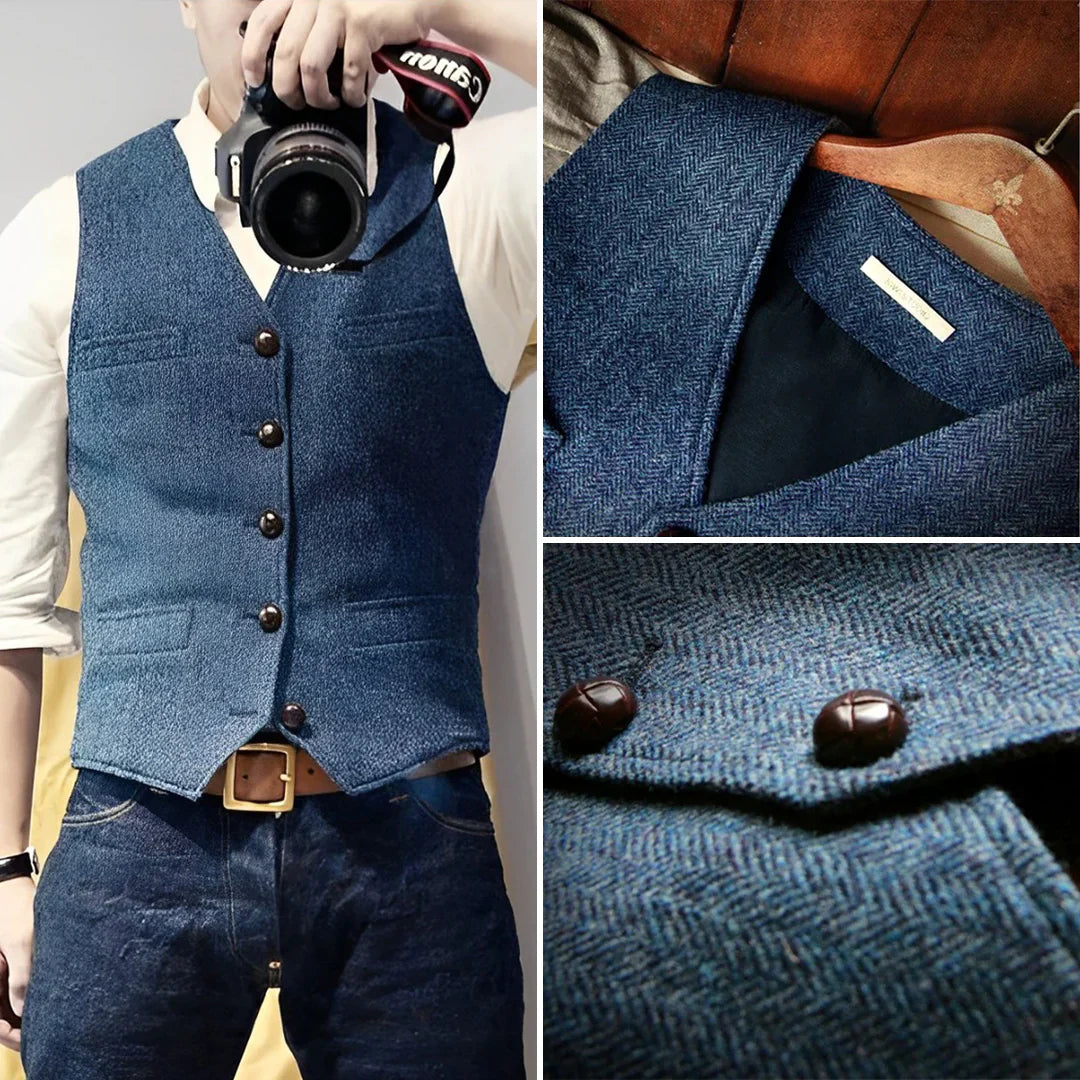 Daryl | Men’s Vintage Button-Up Vest