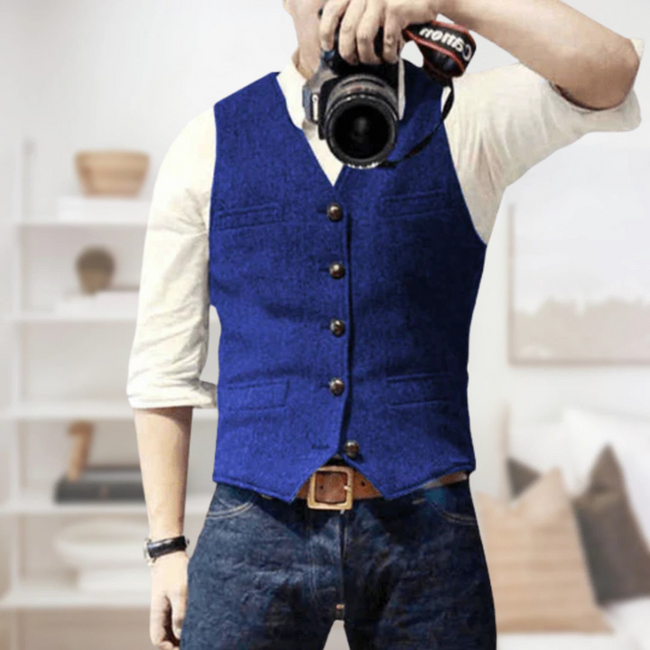 Daryl | Men’s Vintage Button-Up Vest