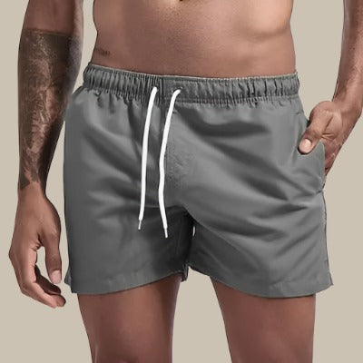 Braxon | Men's Drawstring Swim Shorts with Pockets