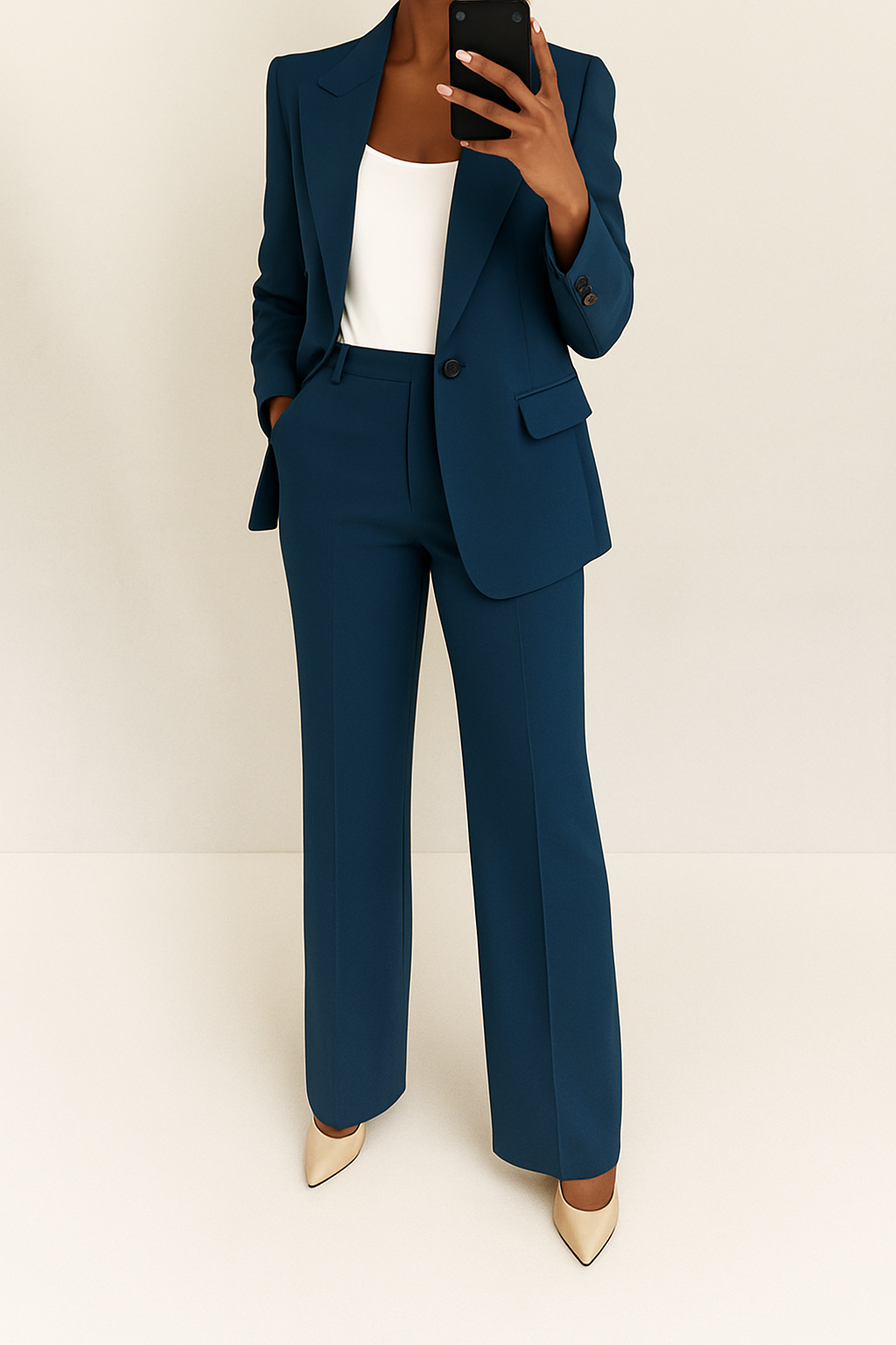 Bellamy | Women's Structured Two Piece Suit Set with Blazer and Trouser