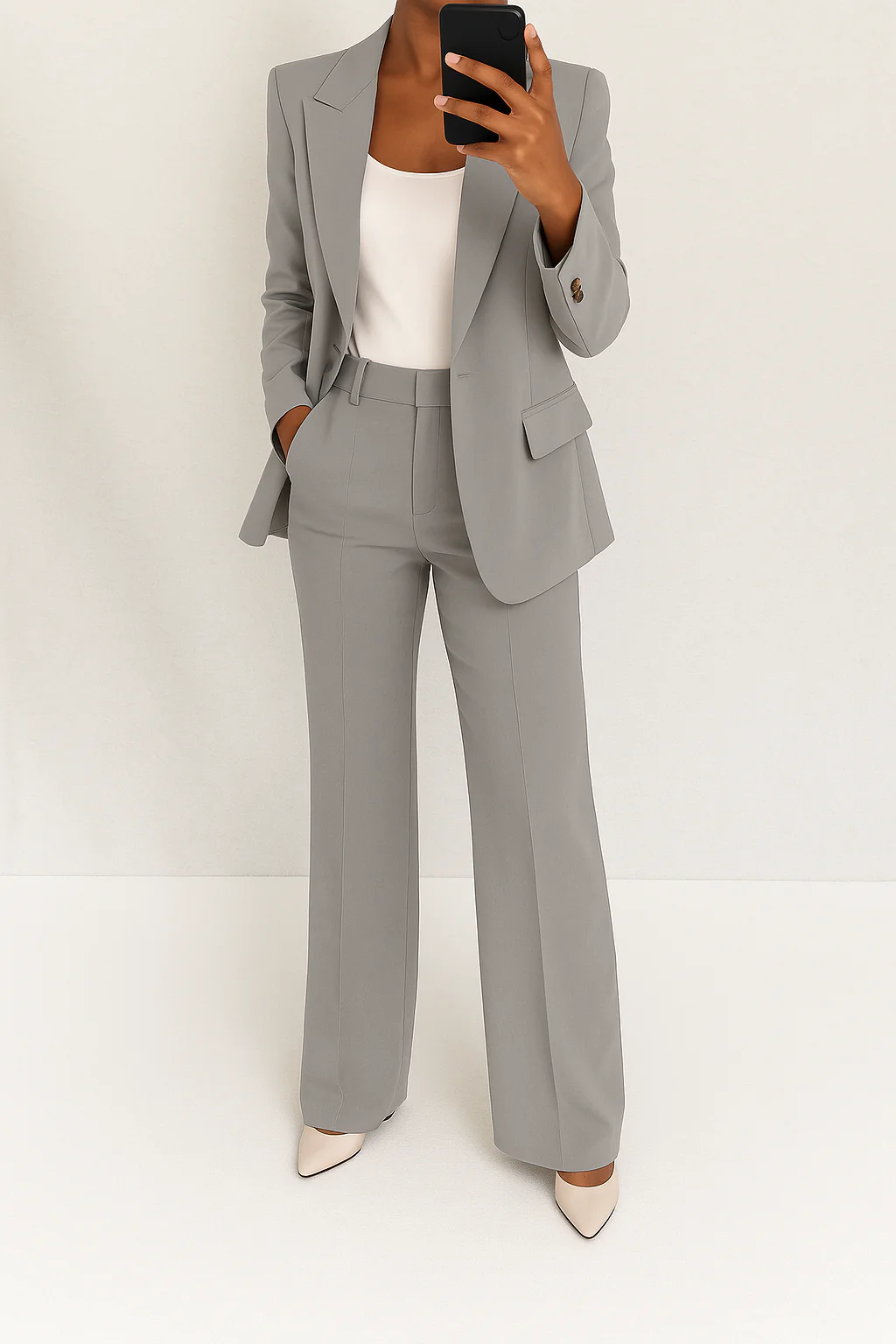 Bellamy | Women's Structured Two Piece Suit Set with Blazer and Trouser