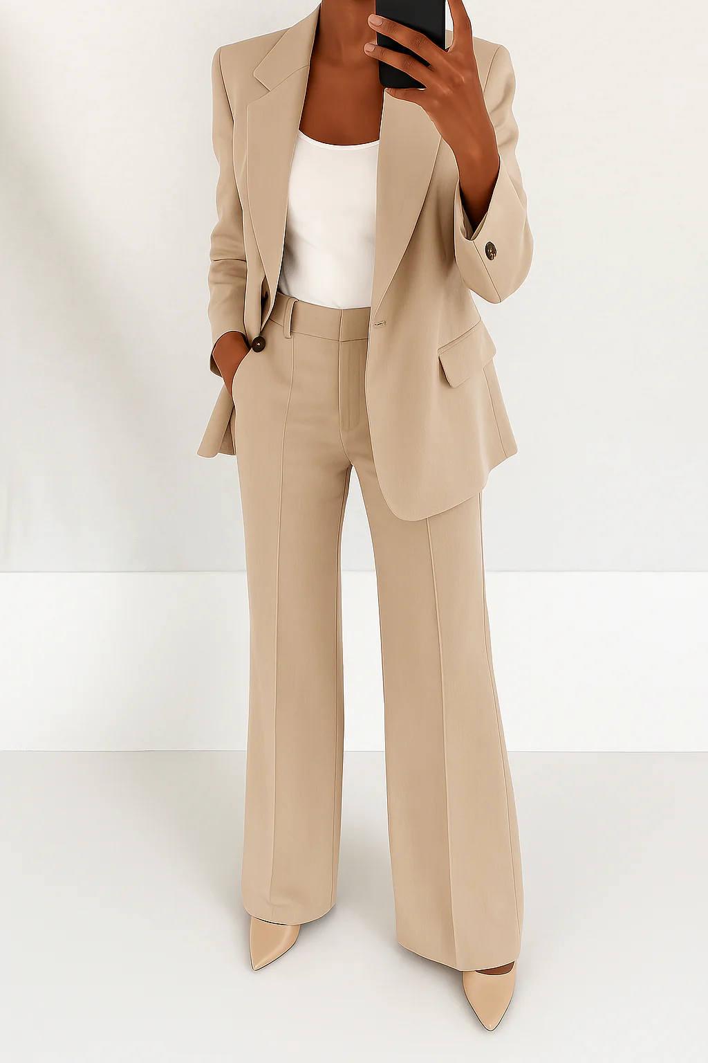 Bellamy | Women's Structured Two Piece Suit Set with Blazer and Trouser