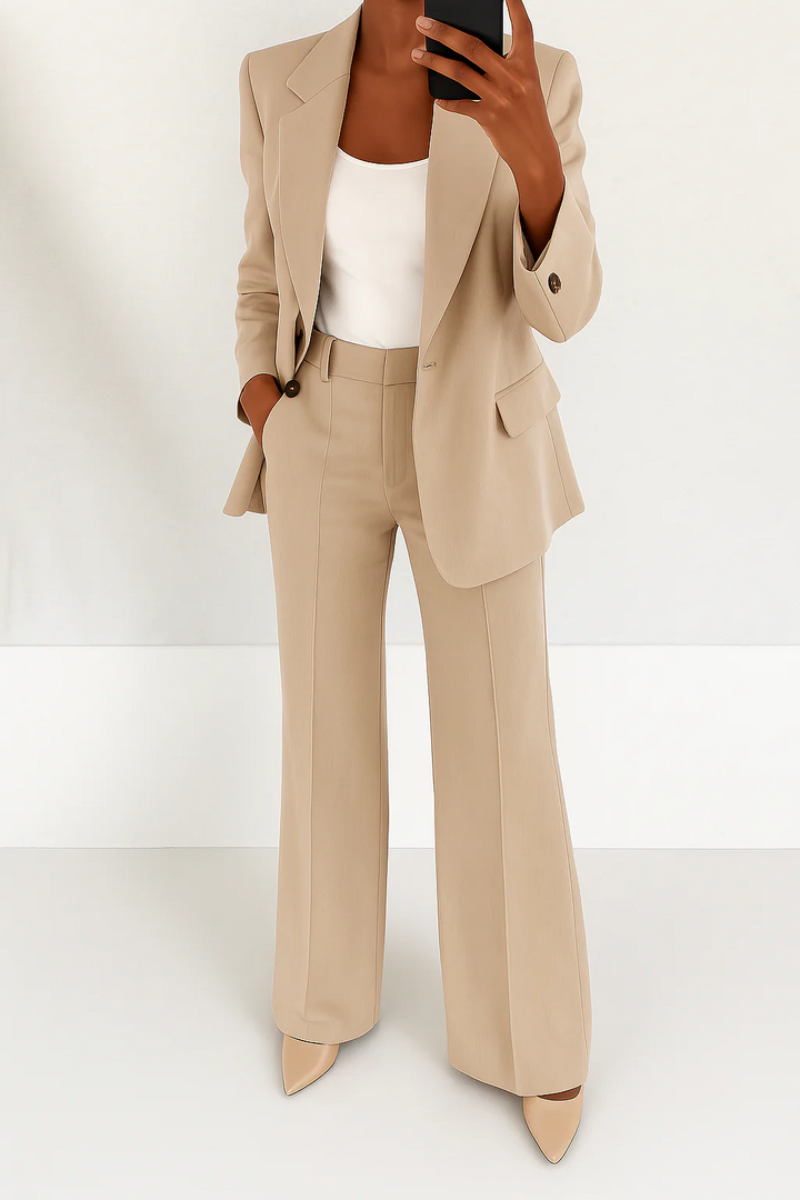 Bellamy | Women's Structured Two Piece Suit Set with Blazer and Trouser
