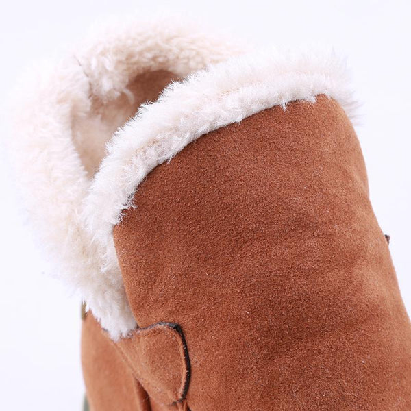 Brisa | Women's Suede Ankle Boots with Faux Fur Lining
