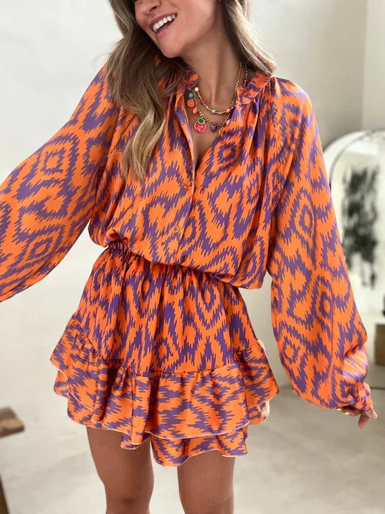 Azura | Women’s Print Summer Short Jumpsuit