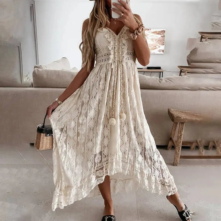 Meliora | Women's Sleeveless Boho Lace Dress