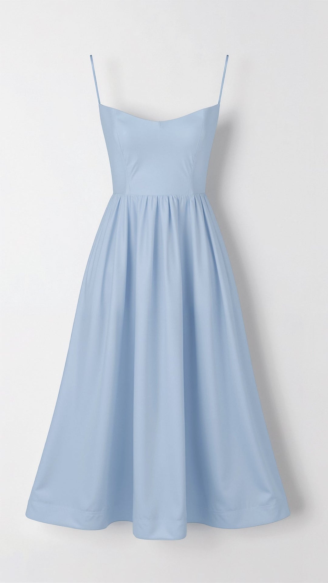Elvara | Women's Sleeveless Spaghetti Strap Flared Midi Dress