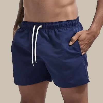 Braxon | Men's Drawstring Swim Shorts with Pockets