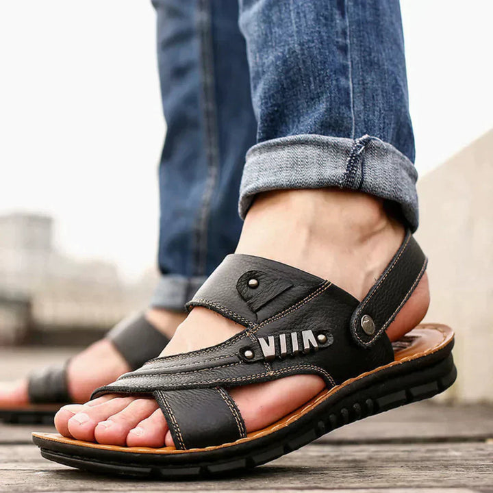 Orson | Men's Leather Open Toe Sandals