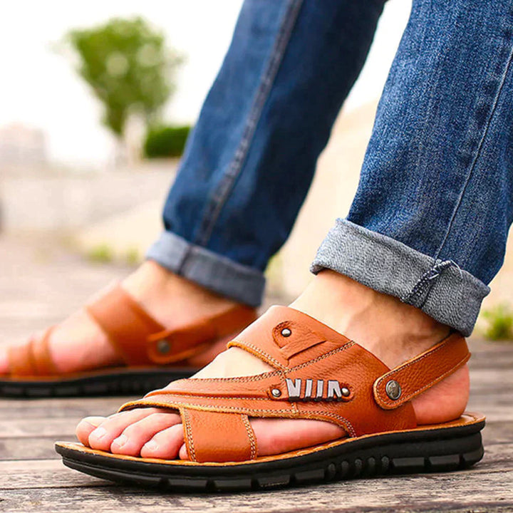 Orson | Men's Leather Open Toe Sandals