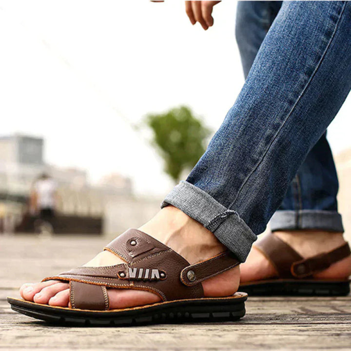 Orson | Men's Leather Open Toe Sandals