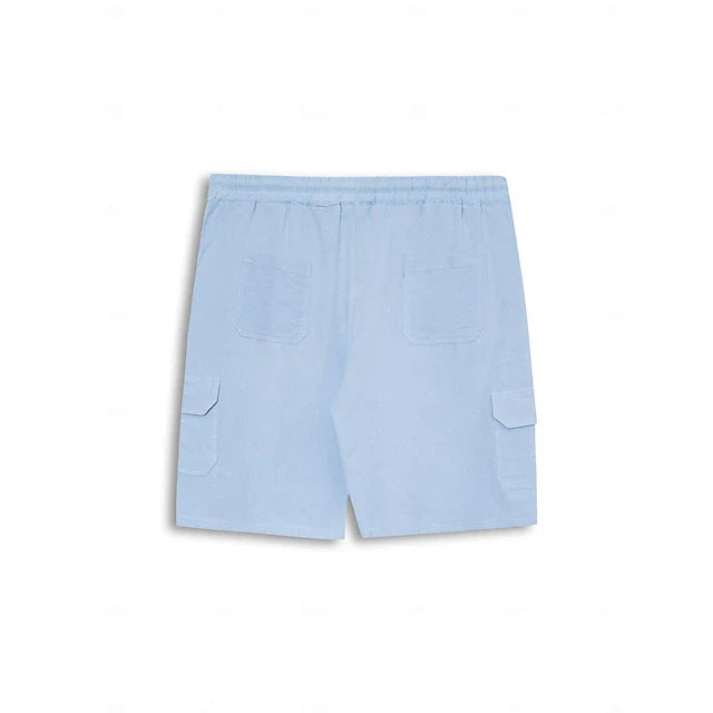Ulysses | Men’s Lightweight Cargo Linen Shorts with Drawstring