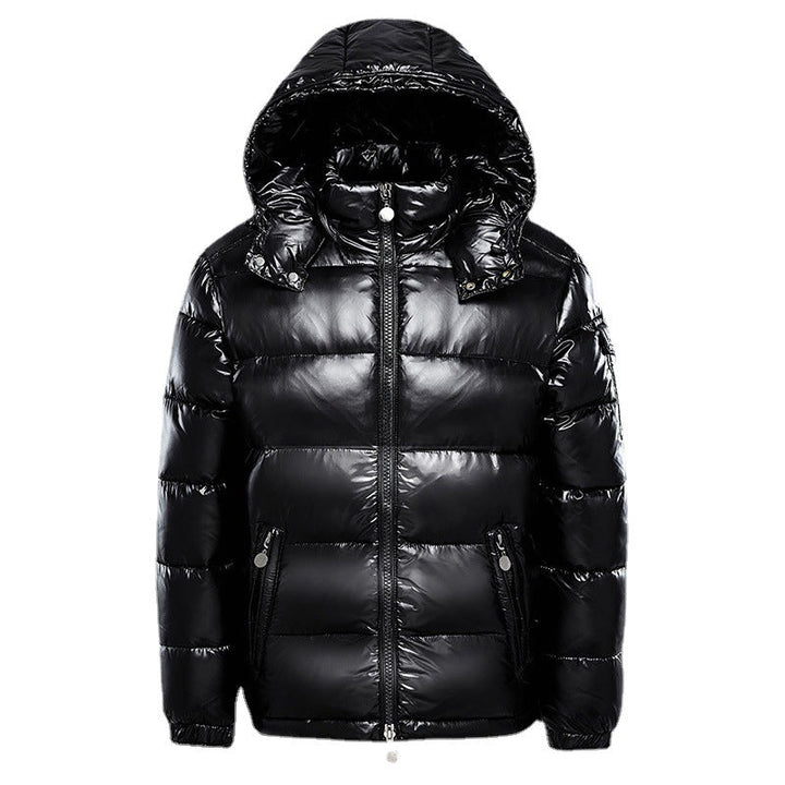 Oliver | Men's Puffer Winter Jacket with Shine Finish and Hood