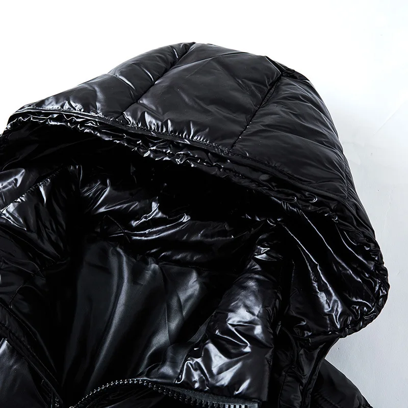 Oliver | Men's Puffer Winter Jacket with Shine Finish and Hood