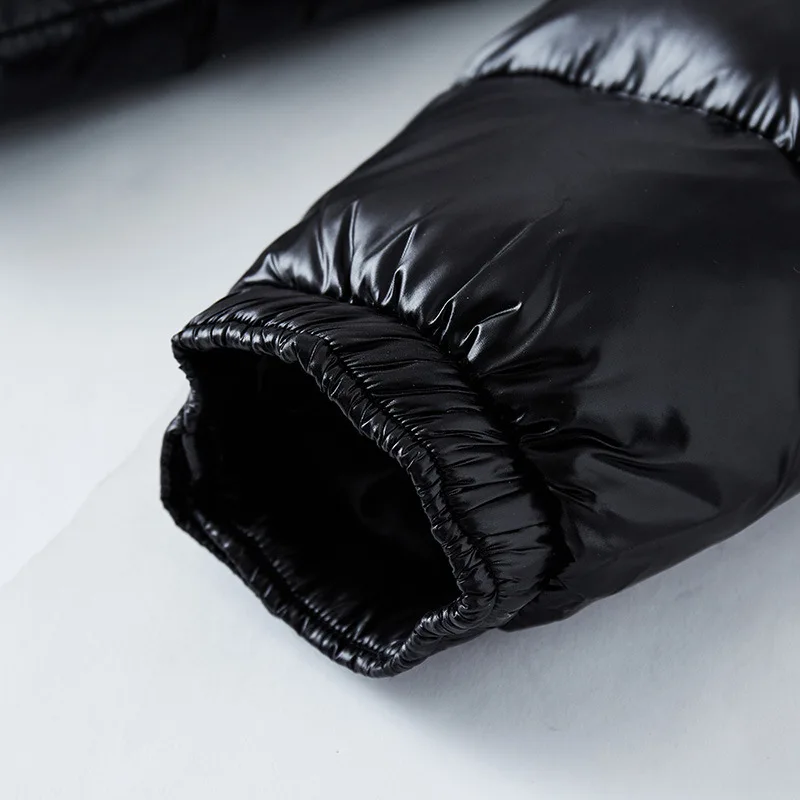 Oliver | Men's Puffer Winter Jacket with Shine Finish and Hood
