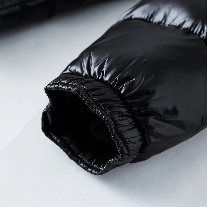 Oliver | Men's Puffer Winter Jacket with Shine Finish and Hood