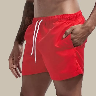 Braxon | Men's Drawstring Swim Shorts with Pockets