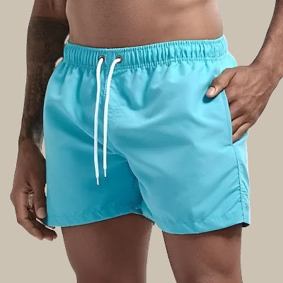 Braxon | Men's Drawstring Swim Shorts with Pockets