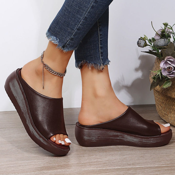 Gayle | Women’s Leather Sandals with Open-Toe