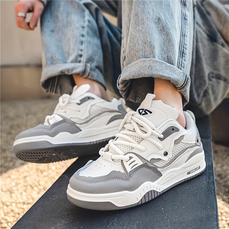 Derek | Men’s Casual Color Block Sneakers with Lace-Up
