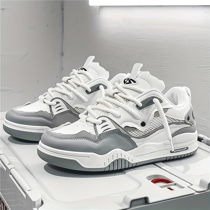 Derek | Men’s Casual Color Block Sneakers with Lace-Up