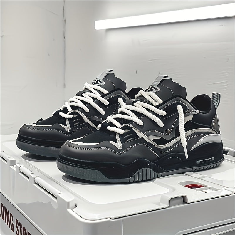 Derek | Men’s Casual Color Block Sneakers with Lace-Up