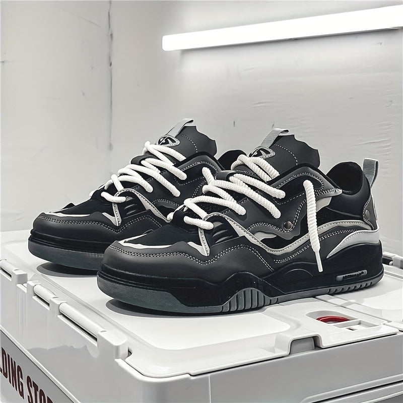 Derek | Men’s Casual Color Block Sneakers with Lace-Up