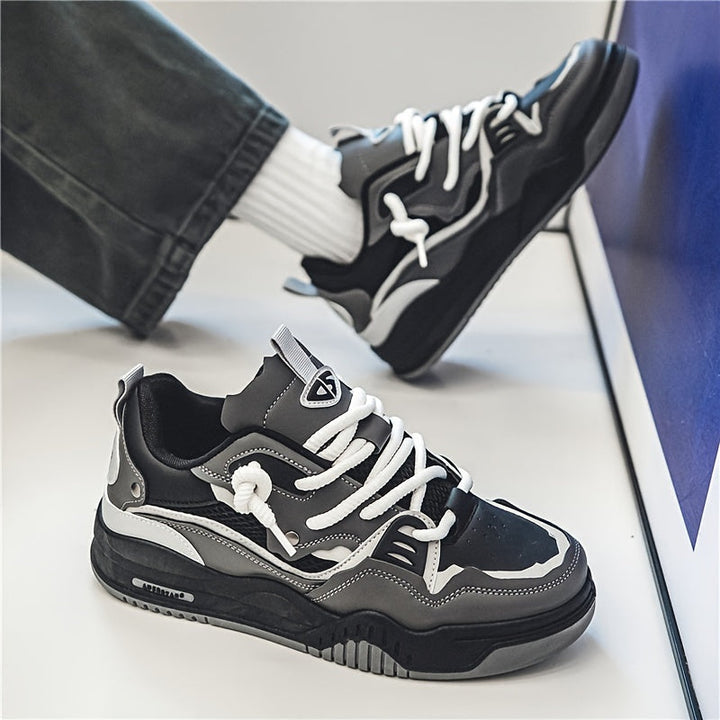 Derek | Men’s Casual Color Block Sneakers with Lace-Up