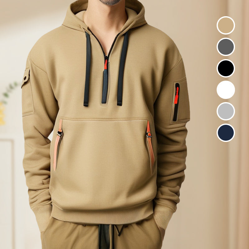 Jordan | Men's Quarter-Zip Hoodie with Multiple Pockets