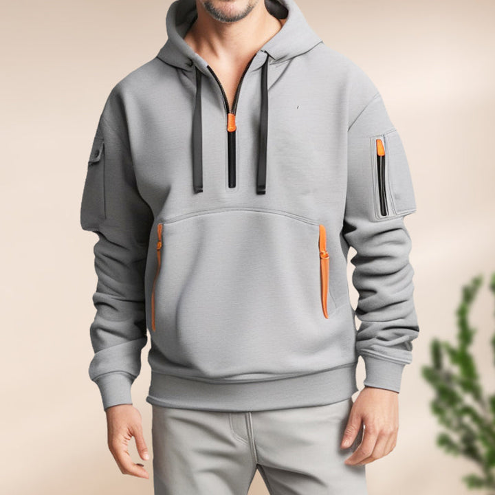 Jordan | Men's Quarter-Zip Hoodie with Multiple Pockets