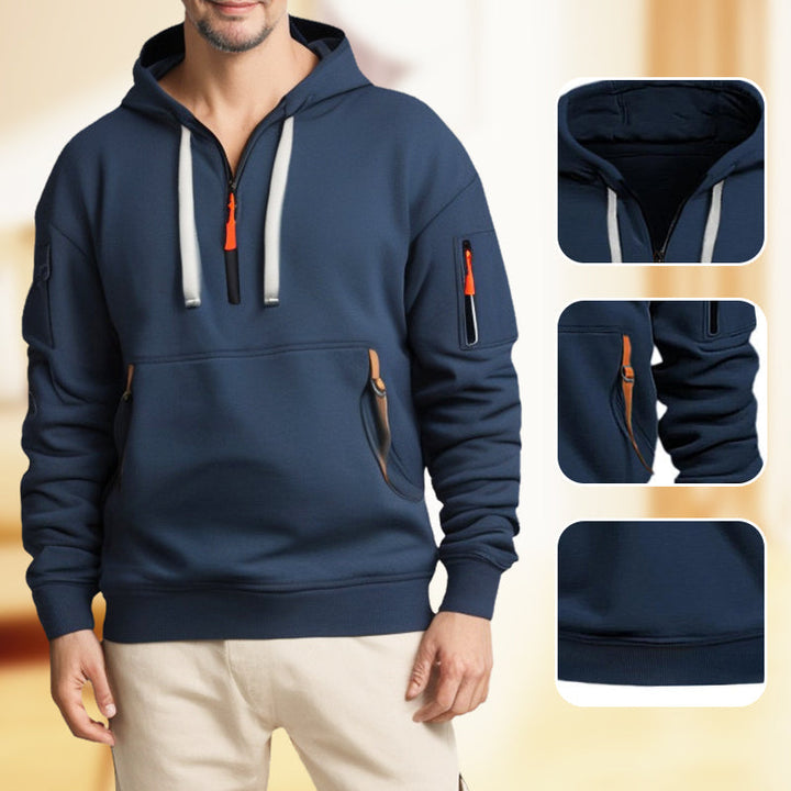 Jordan | Men's Quarter-Zip Hoodie with Multiple Pockets