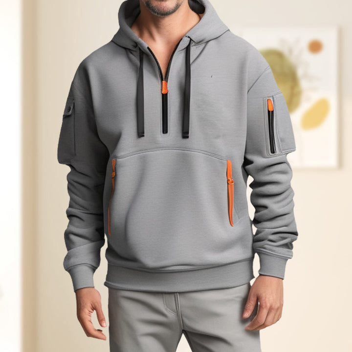 Jordan | Men's Quarter-Zip Hoodie with Multiple Pockets