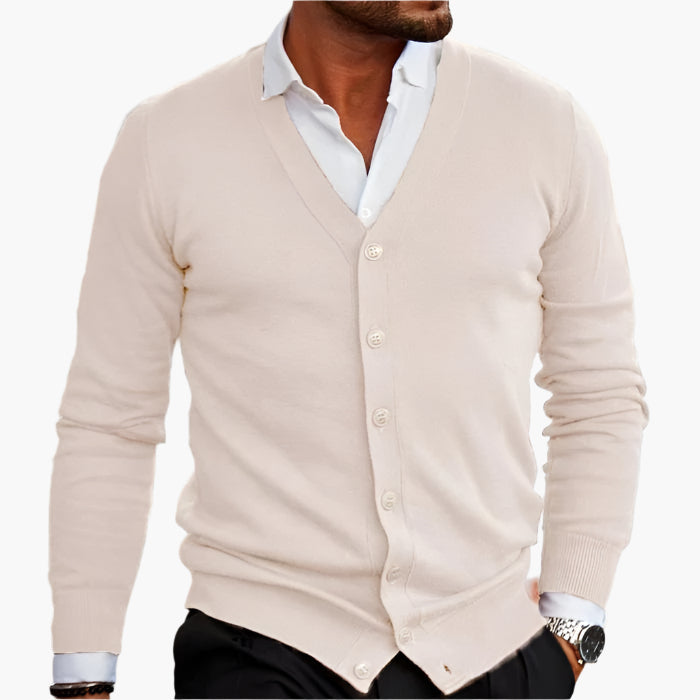 Hugo | Men’s Classic V-Neck Cardigan with Buttons