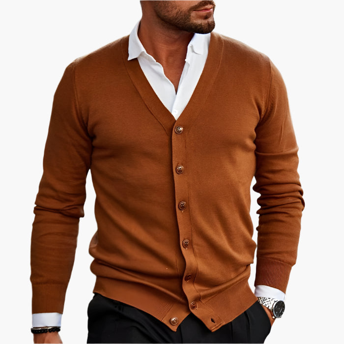 Hugo | Men’s Classic V-Neck Cardigan with Buttons