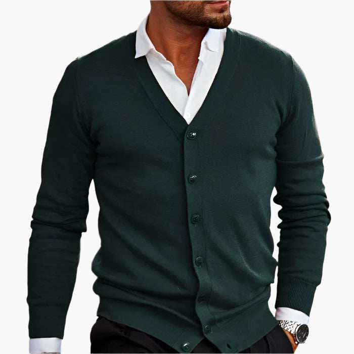 Hugo | Men’s Classic V-Neck Cardigan with Buttons