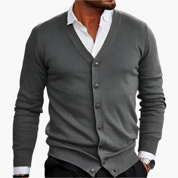 Hugo | Men’s Classic V-Neck Cardigan with Buttons
