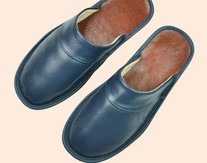 Braven | Men's Vegan Leather Slippers with Closed Toe