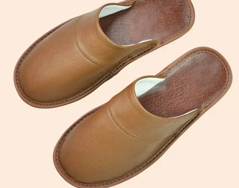 Braven | Men's Vegan Leather Slippers with Closed Toe