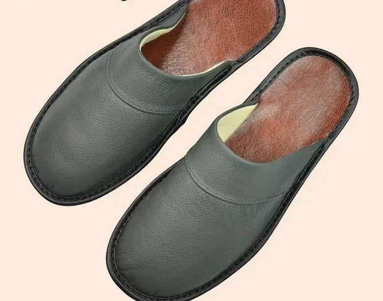 Braven | Men's Vegan Leather Slippers with Closed Toe