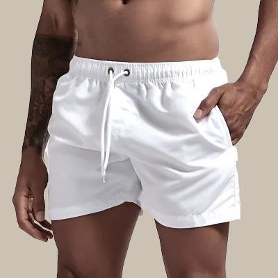 Braxon | Men's Drawstring Swim Shorts with Pockets