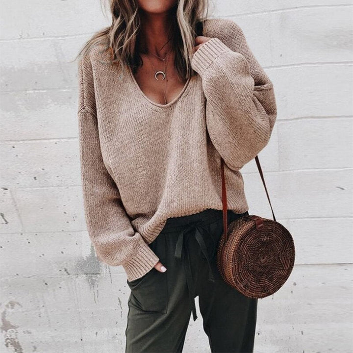Danna | Women’s V-neck Knit Sweater