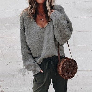 Danna | Women’s V-neck Knit Sweater