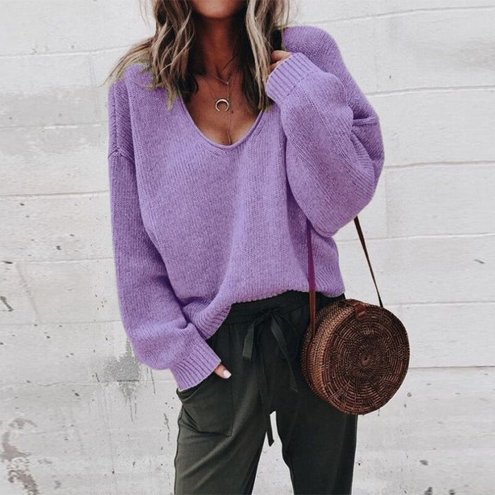 Danna | Women’s V-neck Knit Sweater