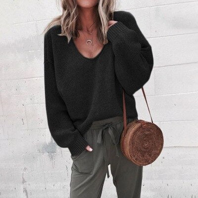 Danna | Women’s V-neck Knit Sweater